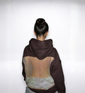 OFFSKIN BROWN MESH BACK HOODIE
