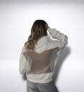 OFFSKIN WHITE MESH BACK HOODIE